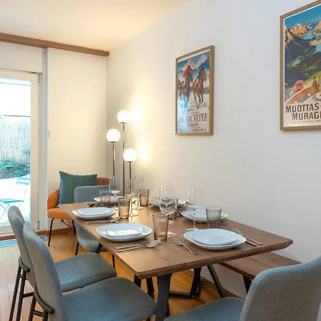 Cozy Duplex Garden & Family Comfort 圣莫里茨