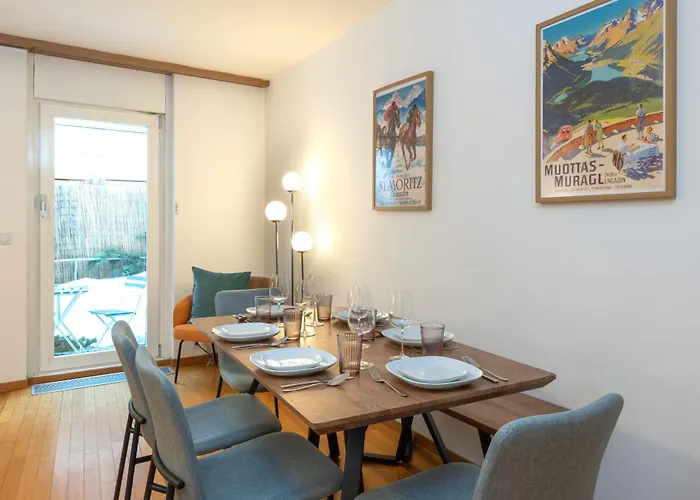 Cozy Duplex Garden & Family Comfort St. Moritz