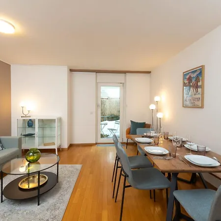 Cozy Duplex Garden & Family Comfort St. Moritz